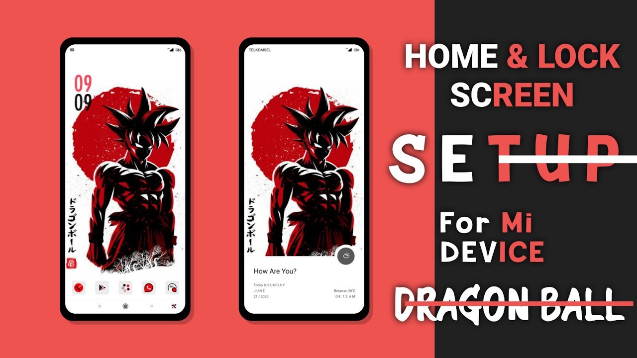 Dragon Ball Setup - Mix of 3 MIUI 11 THEMES