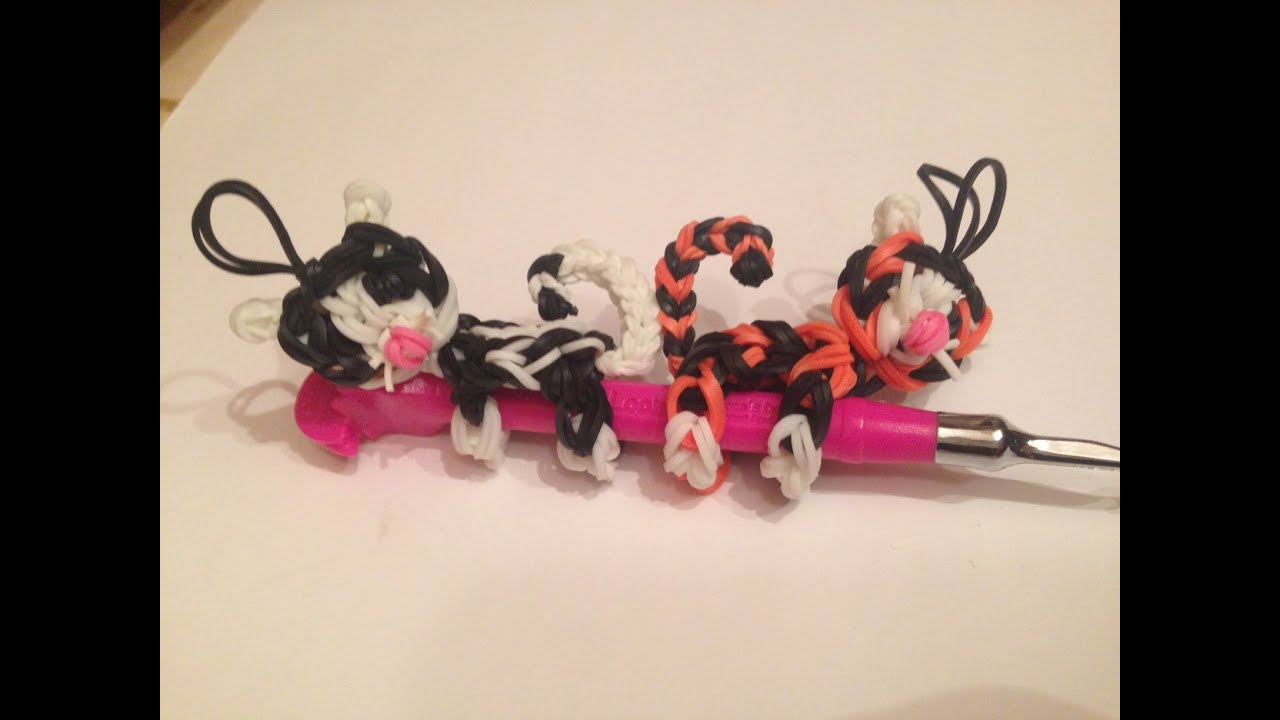 Rainbow Loom Cat/Tiger pencil hugger