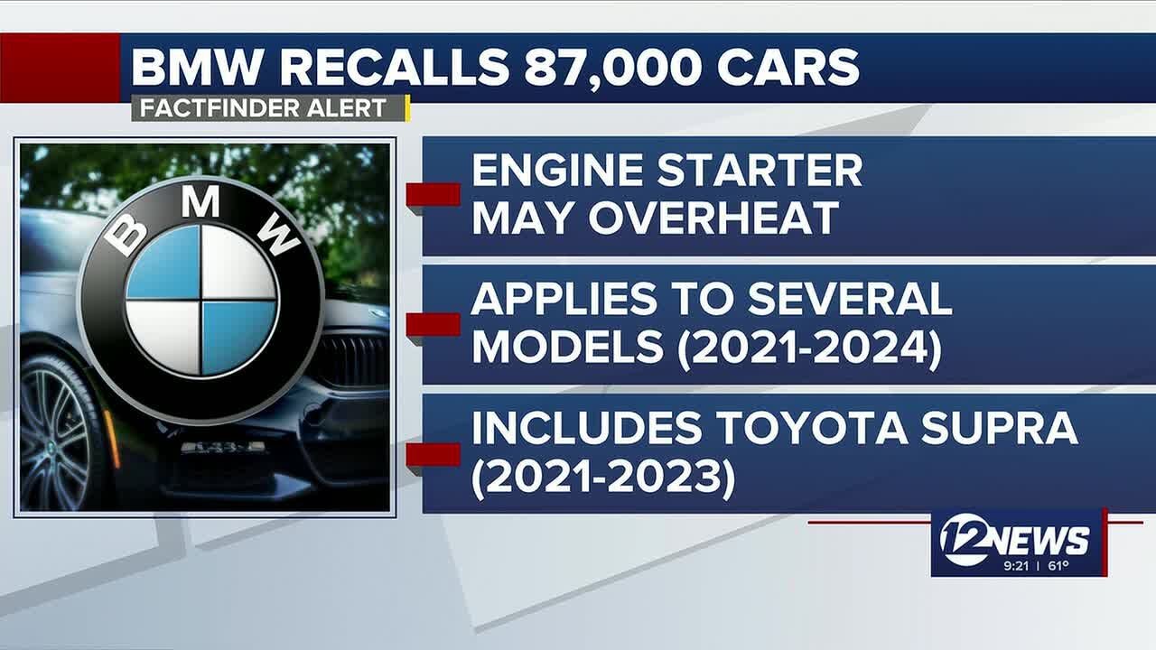 BMW recalls 87,000 cars due to fire risk