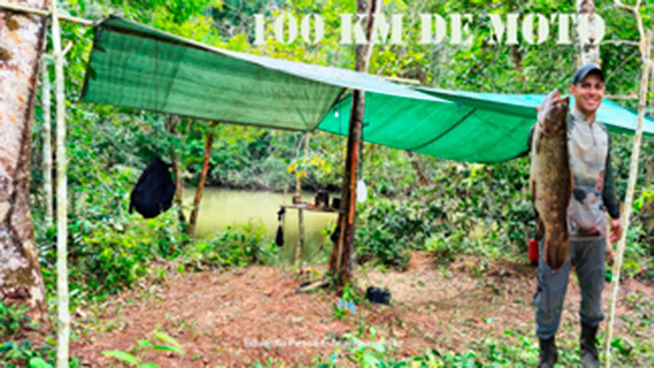 100 KM de Moto, Acampamento Na Beira do Rio iriri, Peixe frito, ao molho e assado.