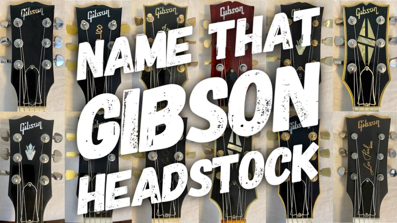 #Gibsunday - Name that Gibson Guitar Headstock! Les Paul, SG, ES, L-5, Super 400 Challenge!