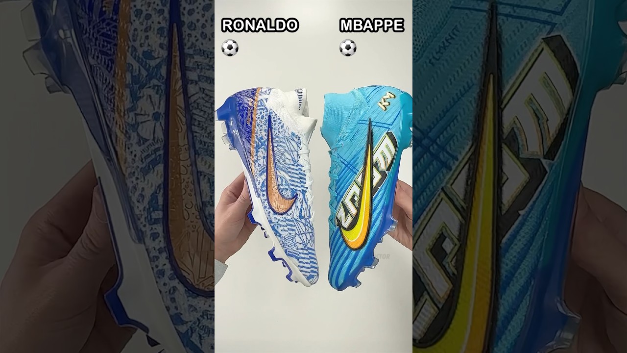 Ronaldo or Mbappe? 🇵🇹🇫🇷 #footballboots #soccercleats #cleats #ronaldo #cr7 #mbappe