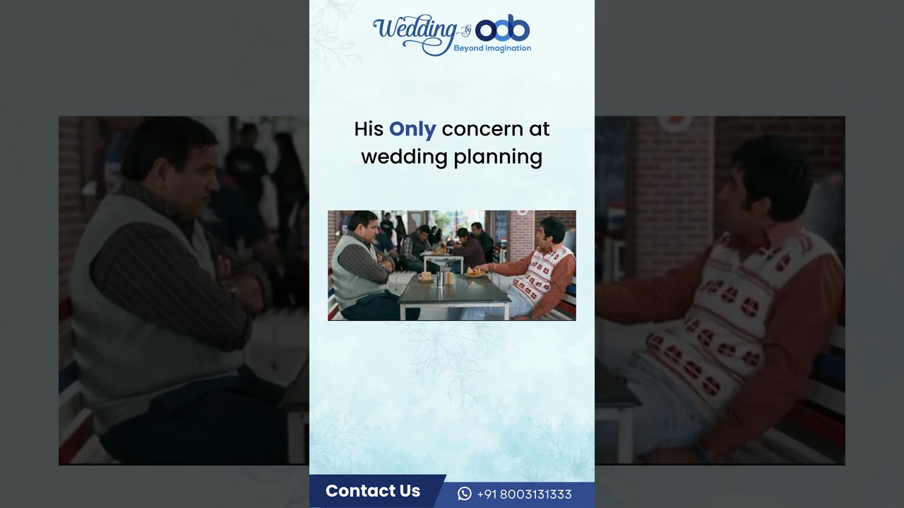 When the groom's main focus is the menu.