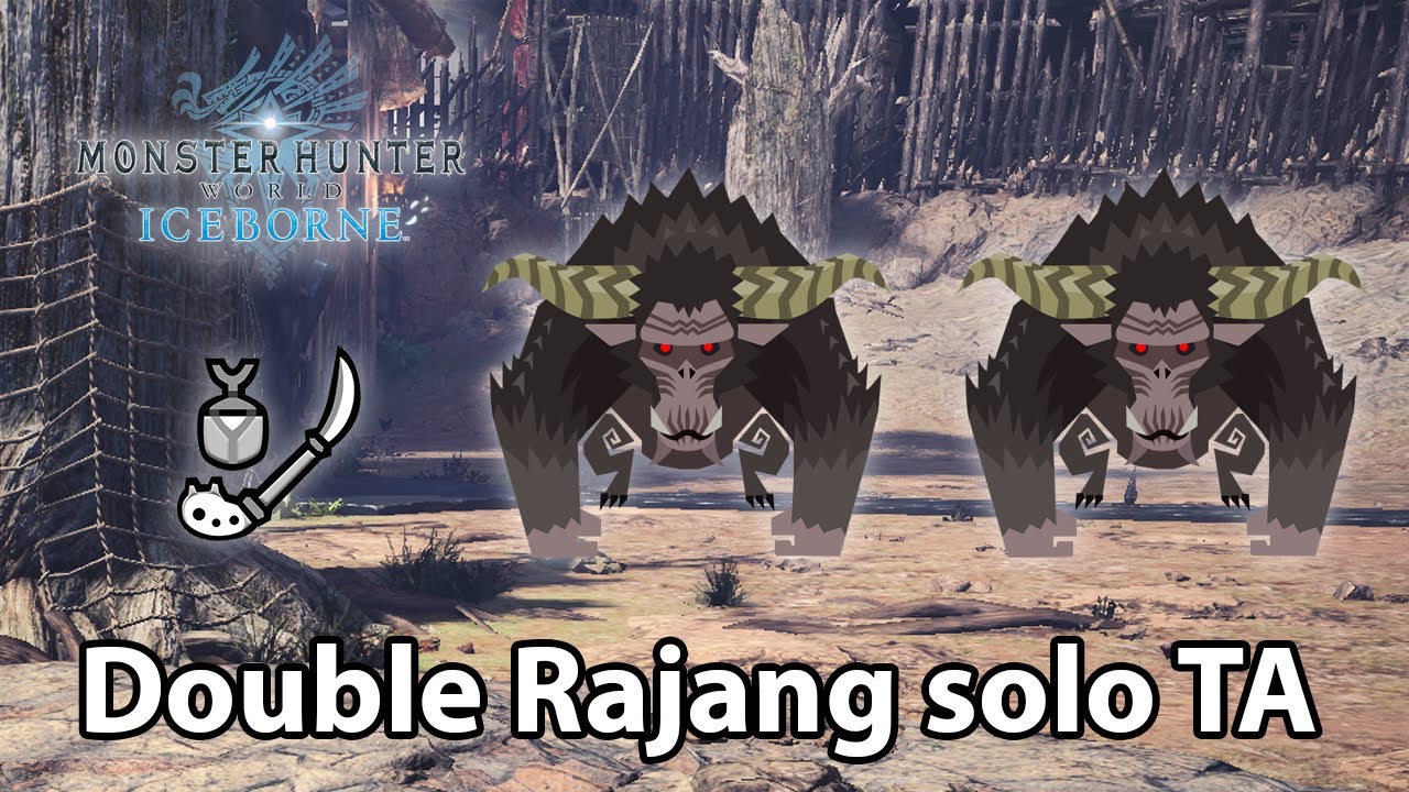 MHW:IB | Muscle Monkey Madness (x2 Rajang) solo (Insect Glaive) - 7'26 (TA rules)