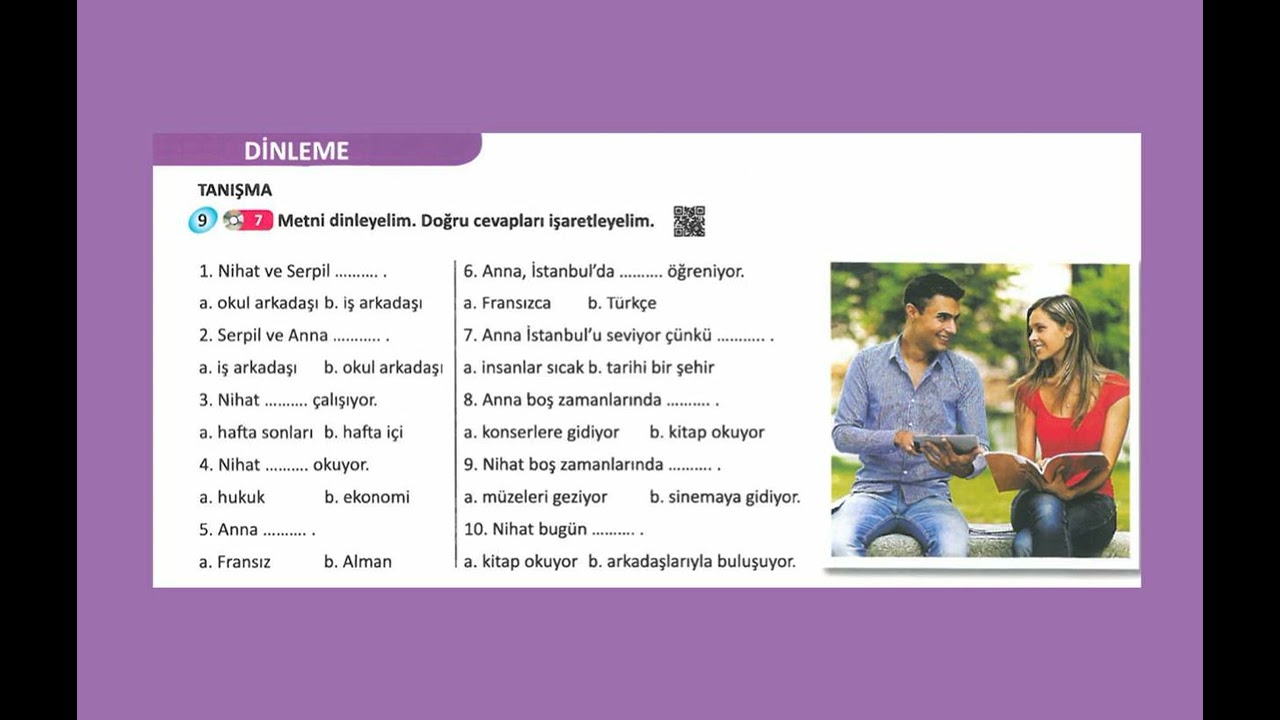 Yeni İstanbul A1: Ünite 3 Dinleme 7
