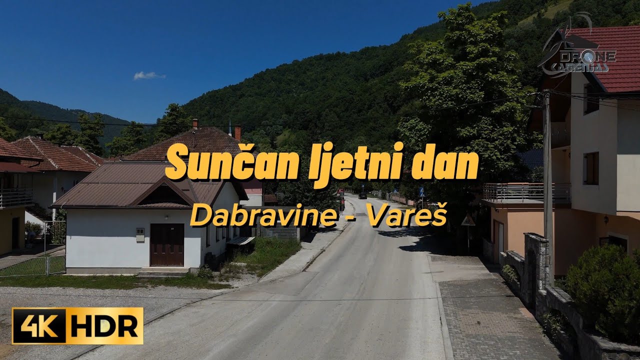 Sunčan ljetni dan - Dabravine Vare&scaron; Drone snimak #dronephotography #dronekamenjas #subscribe #4K