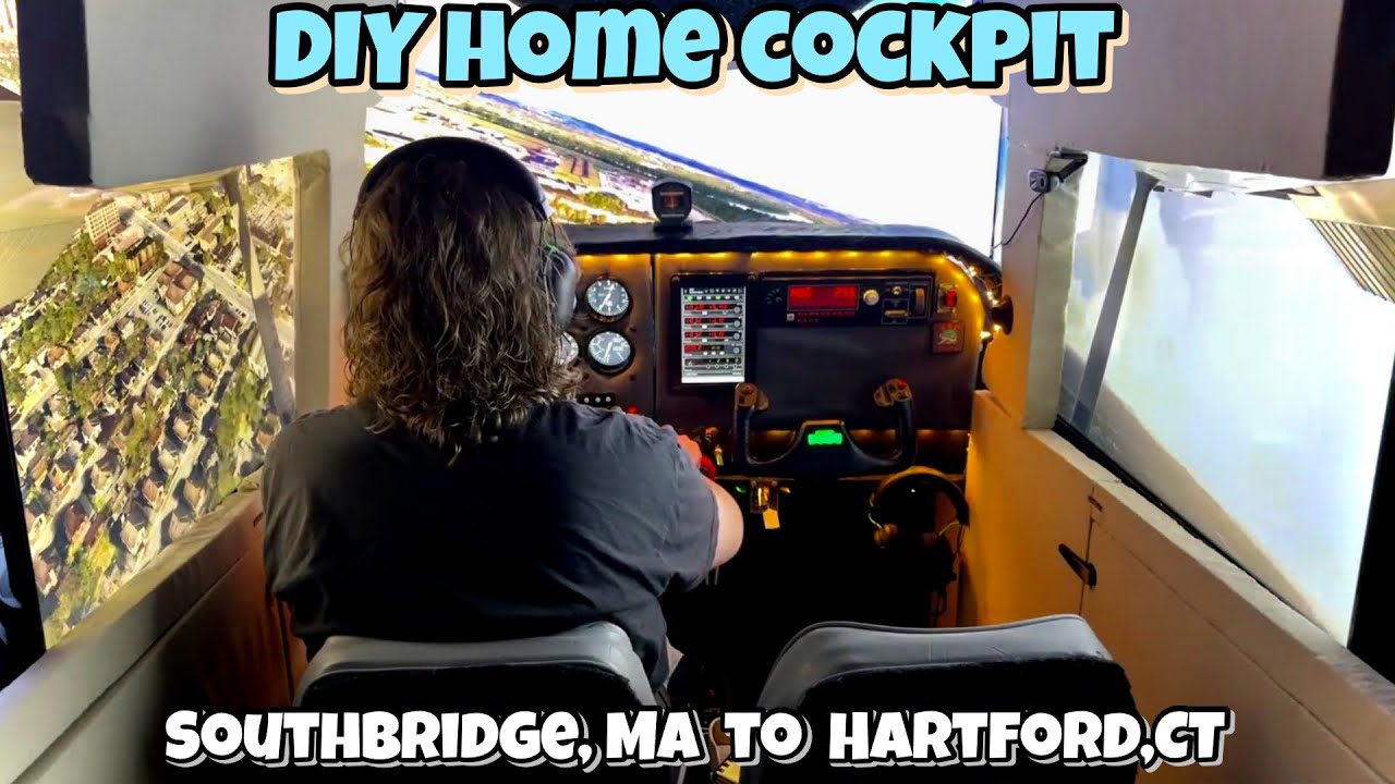 Flying to HARTFORD, CT in DIY FLIGHT SIM
