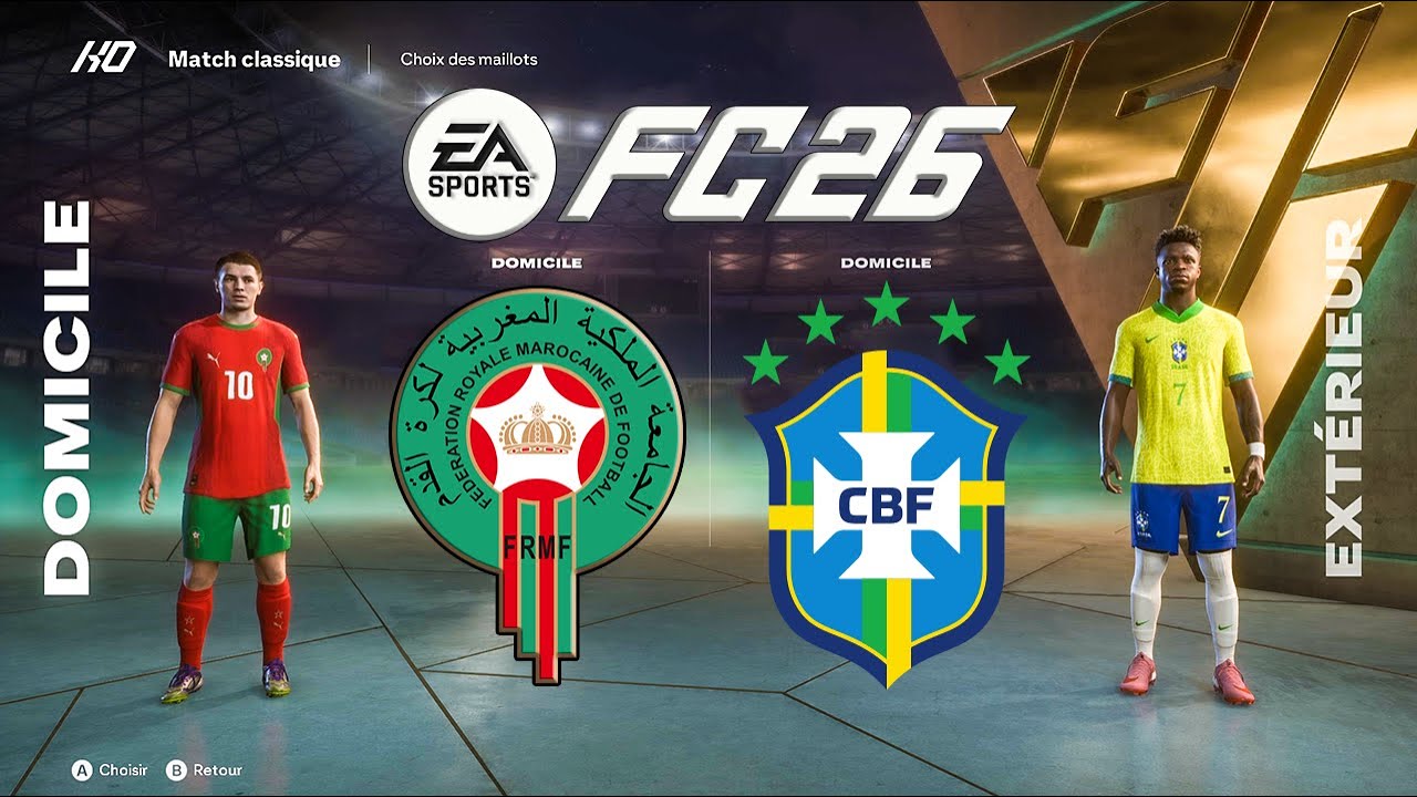 MAROC vs BRÉSIL | ULTRA RÉALISTE MOD FC 26 (Difficulté Légendaire)