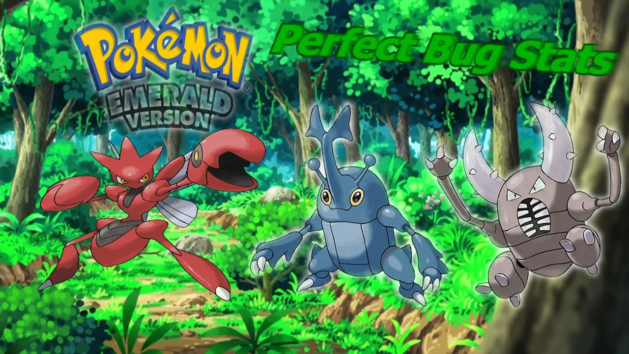 Pokemon Esmeralda 2016 Todos los tipo Bicho IVs EVs Ataques Perfectos