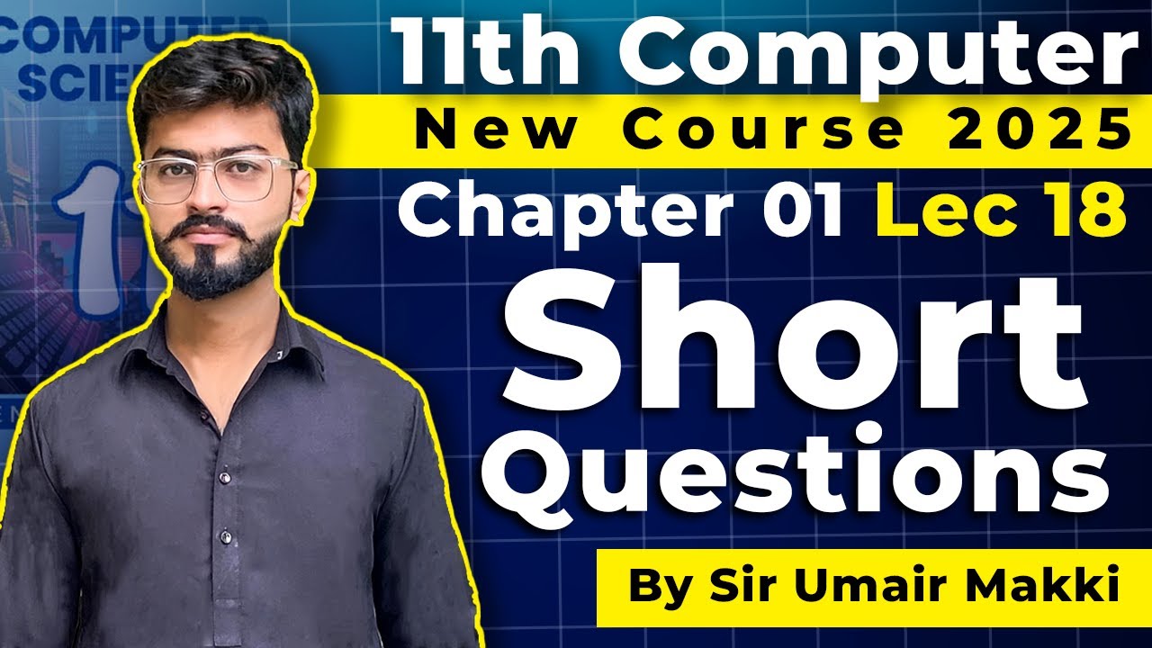 Short Questions and Exercises | Chapter 1 Class 11 Computer Science