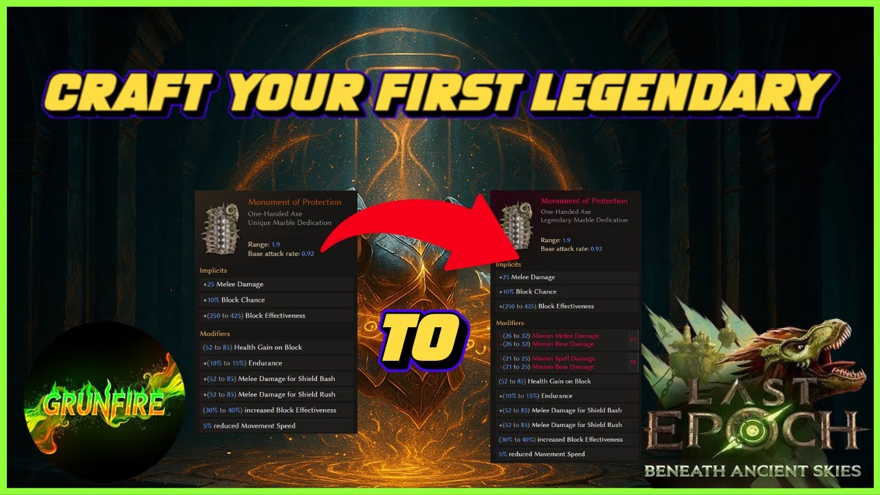 Last Epoch New Player Guide: How to Make Legendary Items