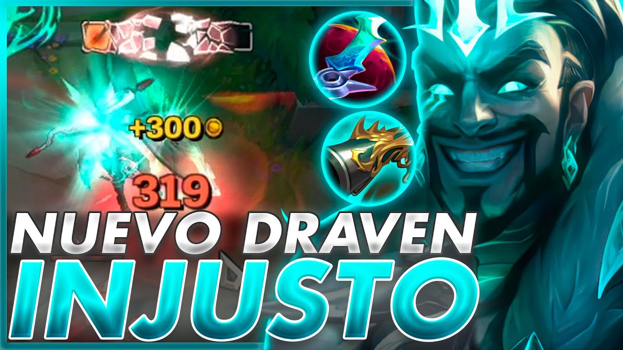 🤣¡Uso la ESTRATEGIA MAS INJUSTA con el NUEVO DRAVEN ARRUINADO y JAX se TILTEA INFINITO! *MUCHO ASCO*