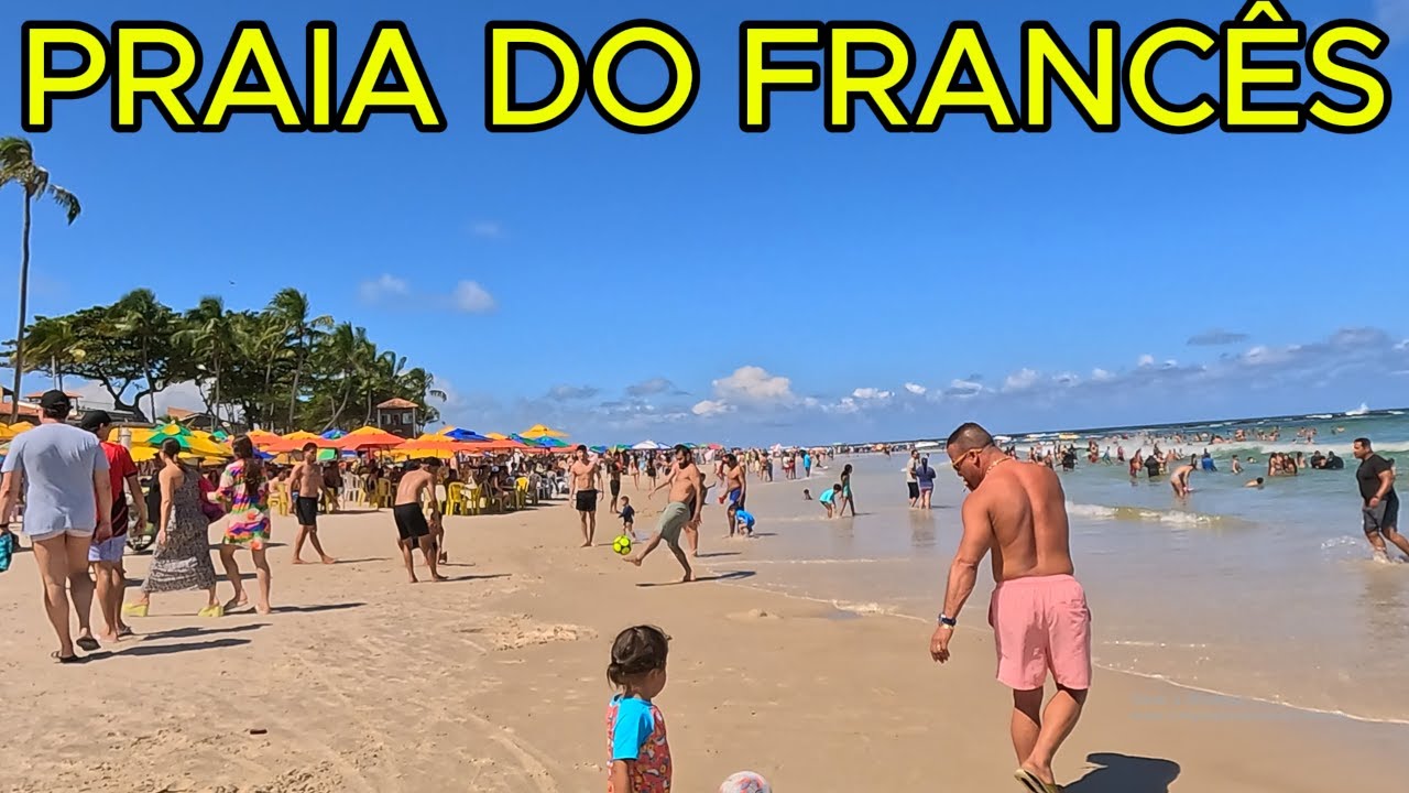 A PRAIA MAIS VISITADA DE ALAGOAS | PRAIA DO FRANCÊS | MARECHAL DEODORO - AL | 4K UHD