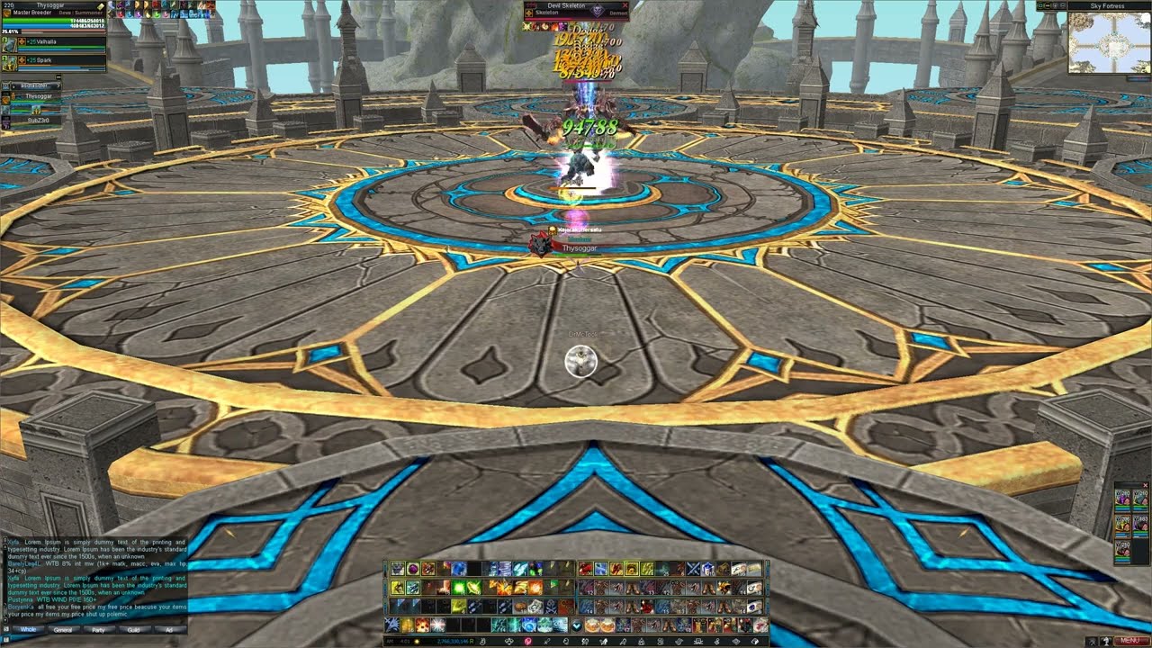 Rappelz Sky Fortress Boss Devil Skeleton Master Breeder Solo
