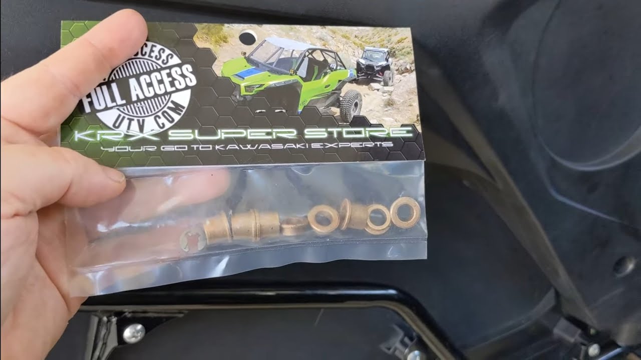 Kawasaki KRX 1000 Brass Door Bushings (Full Access UTV / Marked Motorsports)  installation - so fun!