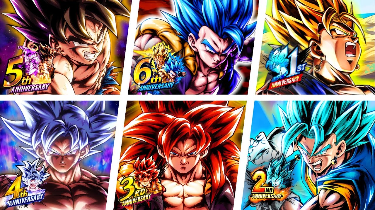 USANDO CADA EQUIPO DE ANIVERSARIO en Dragon Ball Legends