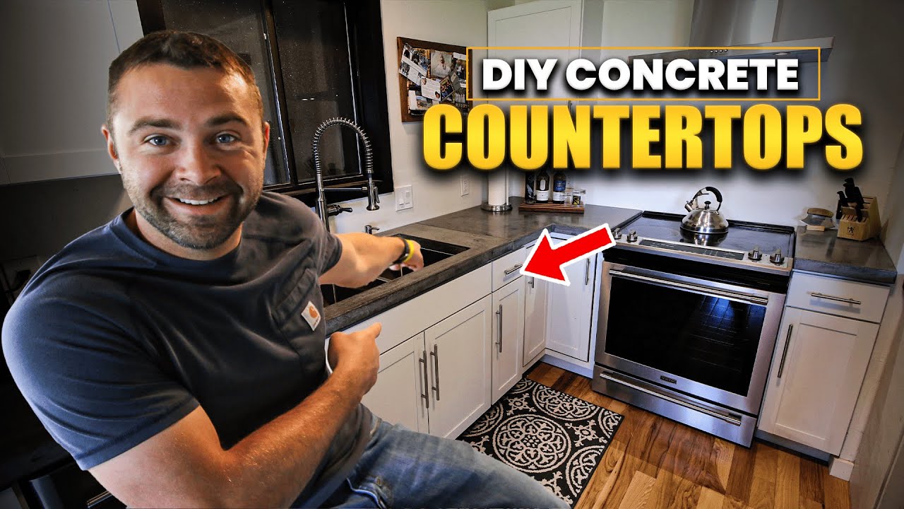 DIY Concrete Countertops Build and Install - Complete Guide