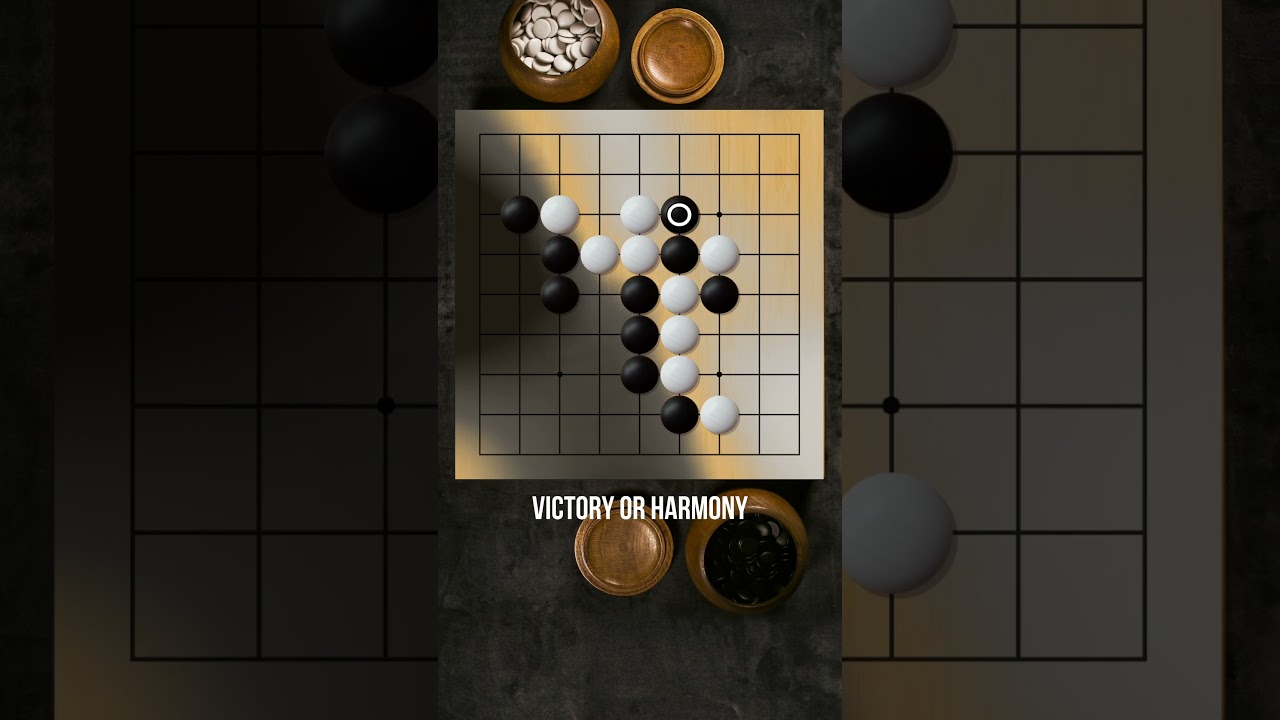 The game of Go: a game of contrasts, strategy, and wisdom☯️ #GoGame #Baduk #Learning #BoardGame