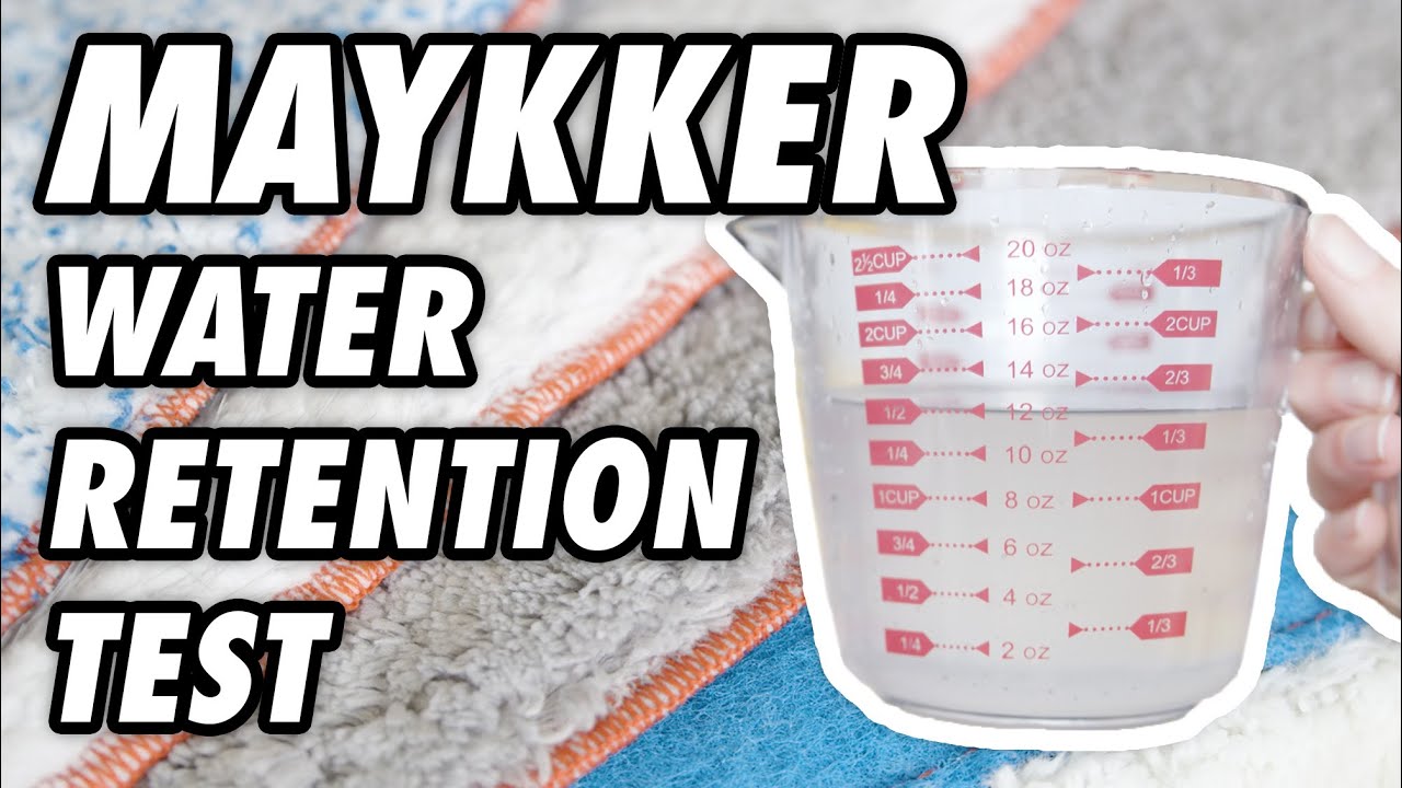 Maykker Scrubber Sleeve Water Retention Test