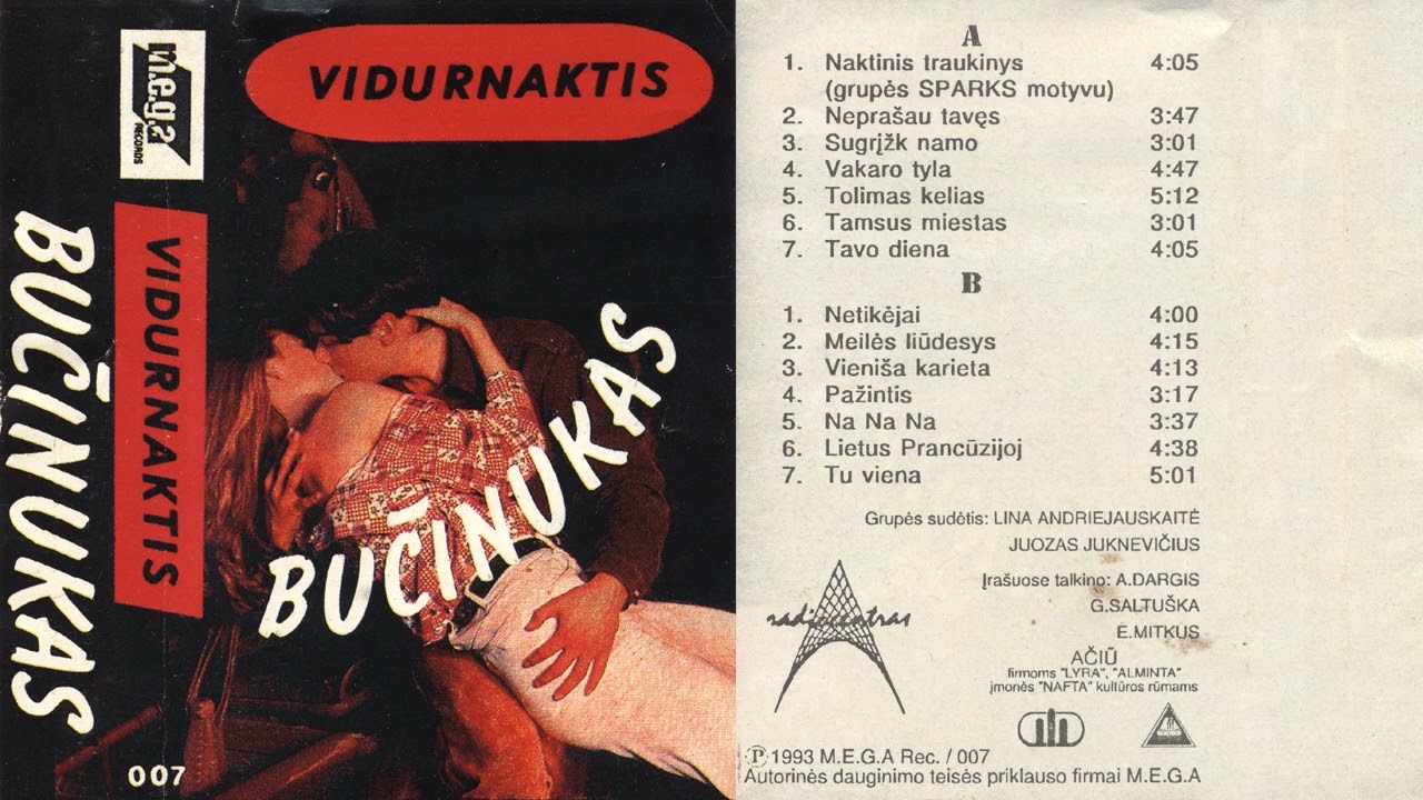 Vidurnaktis - Bučinukas (1993) [Full album]
