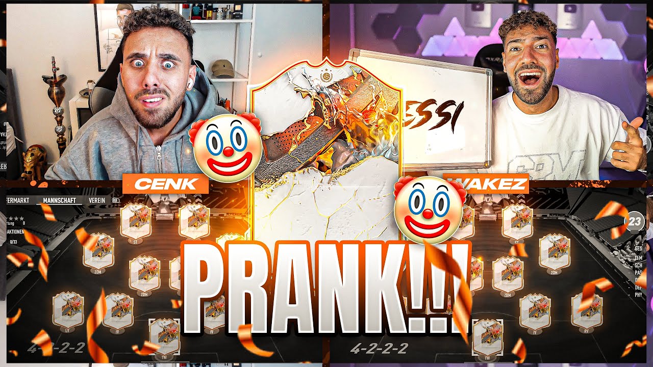 PRANK ESKALIERT im FULL ICON SBB vs WAKEZ🤡😂 SQUAD BUILDER BATTLE FIFA 23 !!