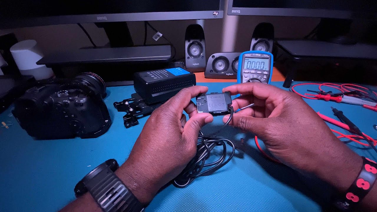 Replace the proprietary Canon DC Coupler DR-E6 adapter with a standard 2.1mm x 5.5mm adapter.