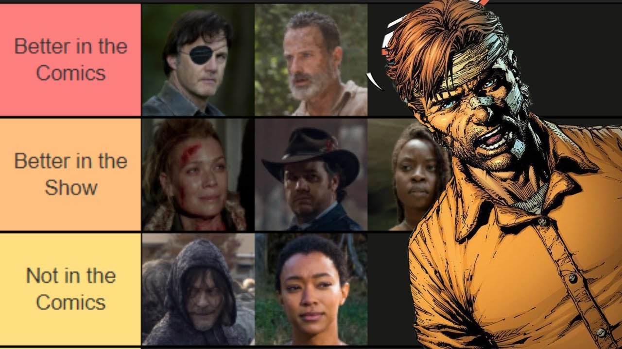 Which Walking Dead Characters are BETTER in the Comics?  - Walking Dead Rankings