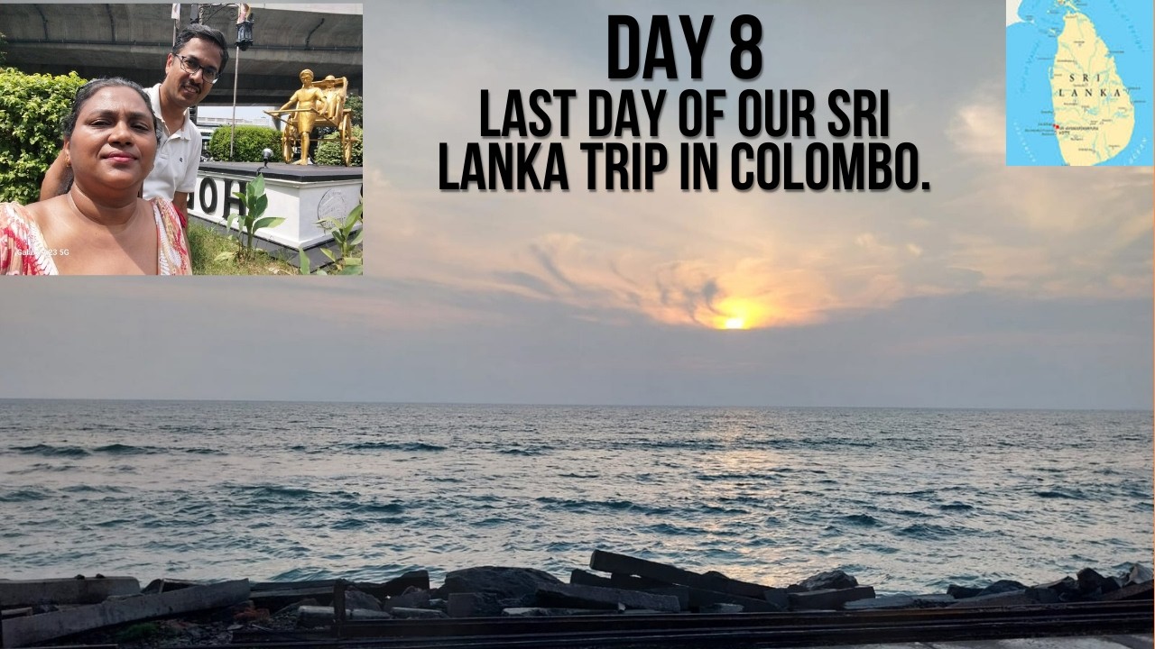 Exploring Colombo City | Lal Masjid & Evening by the Sea | Sri Lanka Travel Day 8