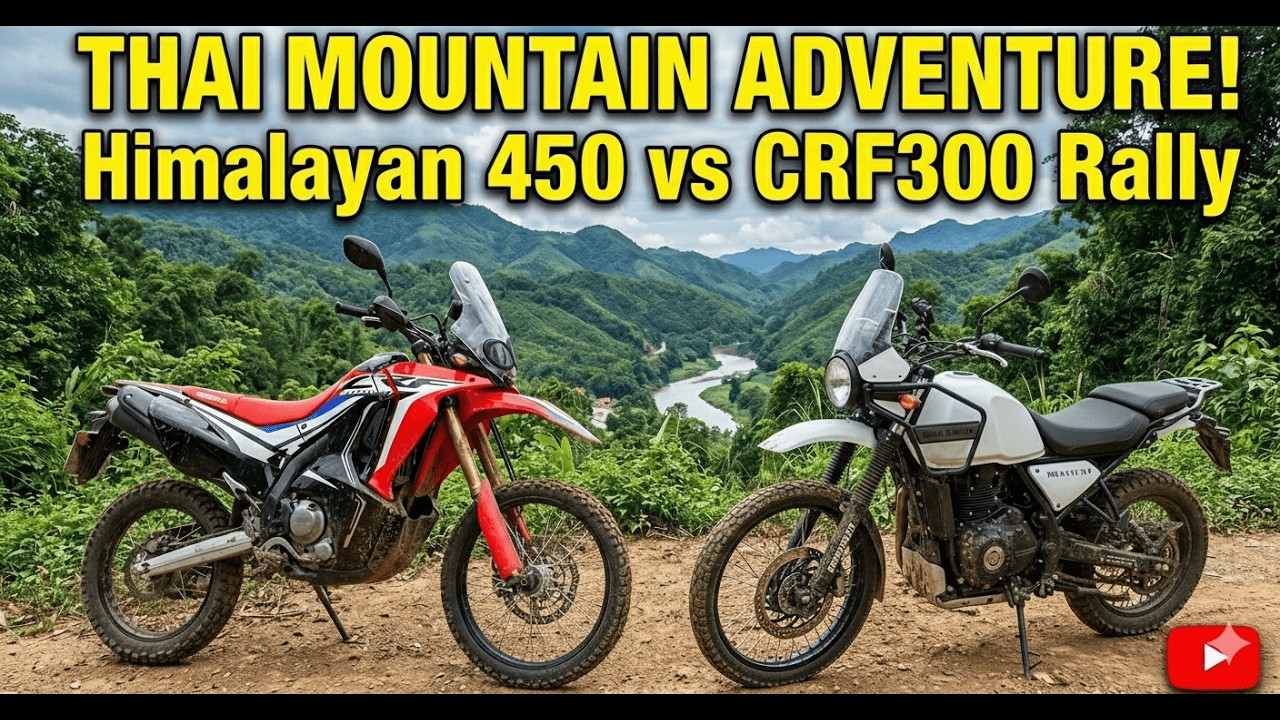 Приключенческая поездка на мотоциклах Himalayan 450 и CRF300 по горам королевства Ланна в Таиланде.