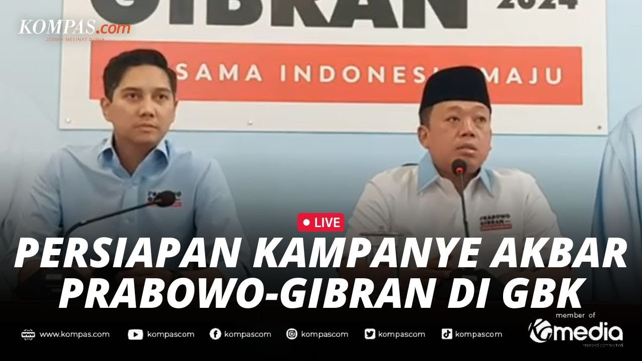 🔴LIVE - Konpers TKN Prabowo-Gibran soal Persiapan Kampanye Akbar di GBK