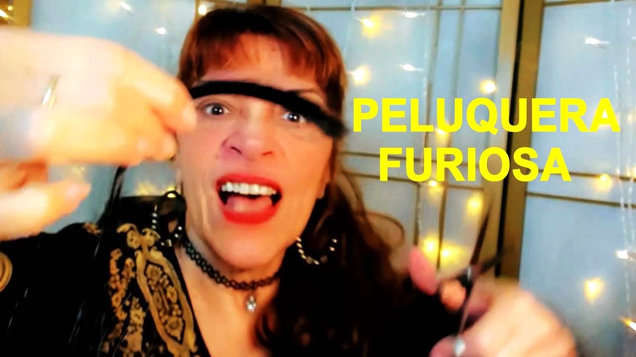 NUNCA ENFADES A TU PELUQUERA💇‍♀️ASMR HAIRCUT