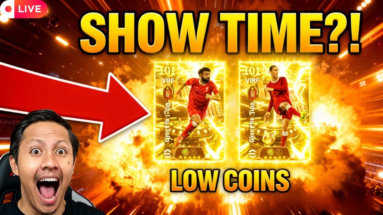 🔴 LIVE | Mohamed Salah SHOW TIME 😳 Over The Top Pass C with LOW COINS?! | eFootball