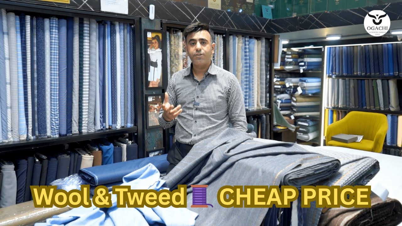 Italian Wool & Tweed Fabrics 🧥 | All Season Suits & Blazers at Factory Price#lakhiramomparkash