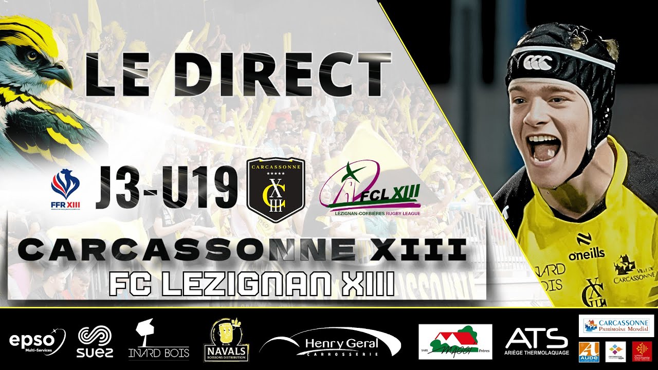 U19 ELITE - J3 : Carcassonne XIII V FC Lézignan XIII