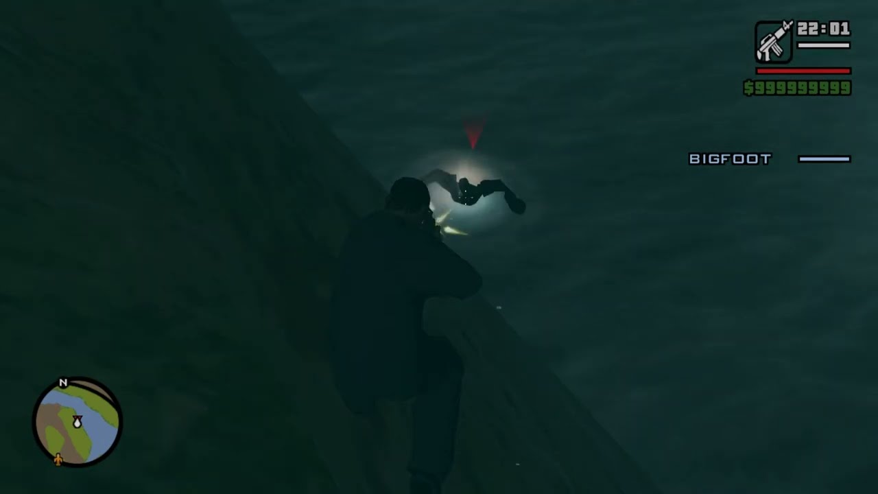 GTA San Andreas Bigfoot + UFO  Remake