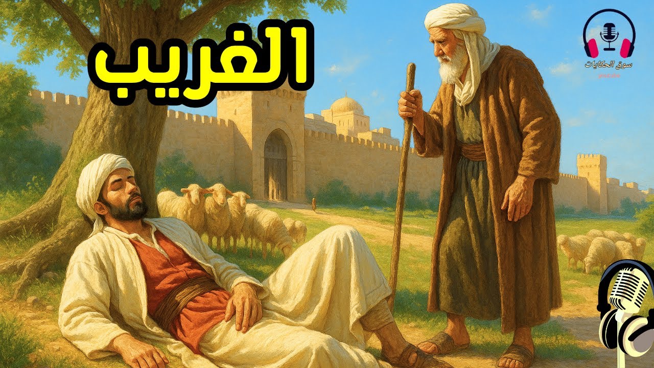 قصة الغريب، من القصص المشوقة قبل النوم، ضع السماعات واستمع، سوق الحكايات والقصص