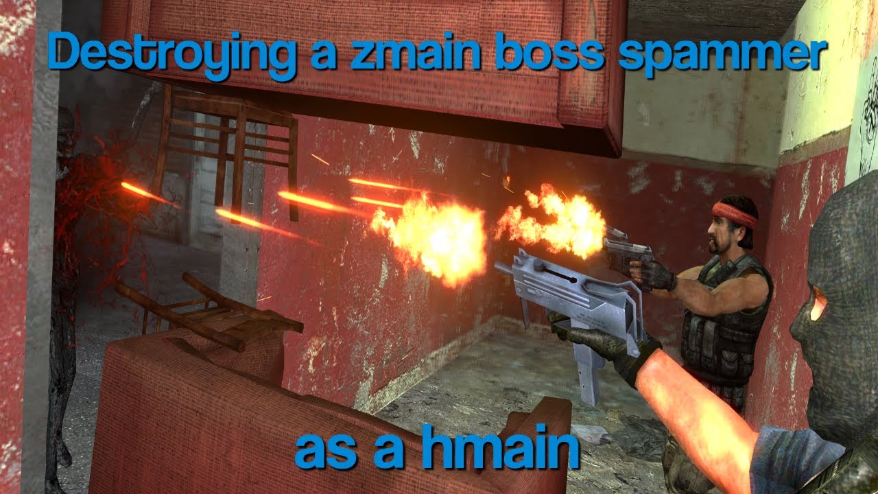 Obliterating a zombie boss spammer (Roblox Zombie Survival Garry's Mod)