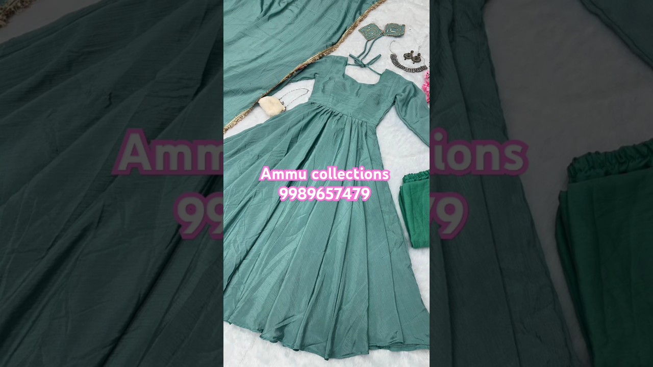 Fully stitched Anarkali dresses Ammu collections 9989657479 #anak #anarkali#longfrock #youtubeshorts