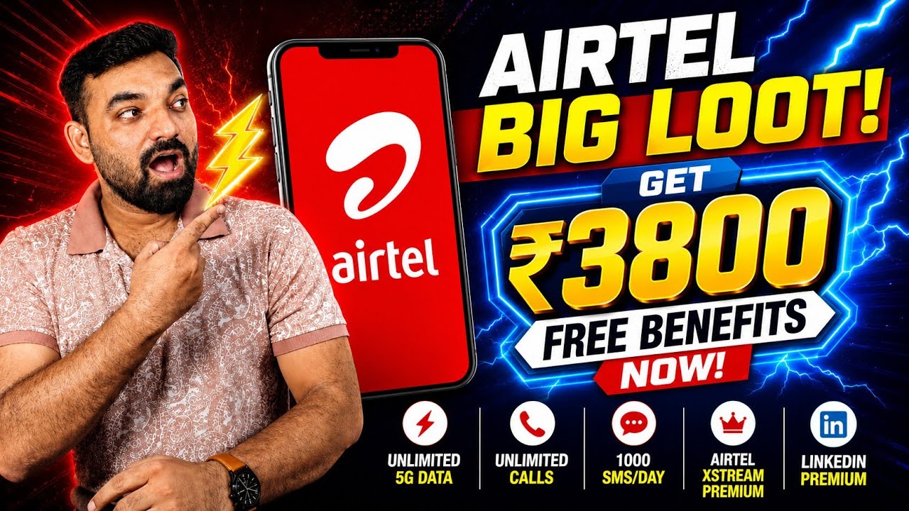 Airtel FREE Rs 3800 Rewards! 😲 How to Claim Airtel Insider Benefits (Step by Step) #Airtel5G