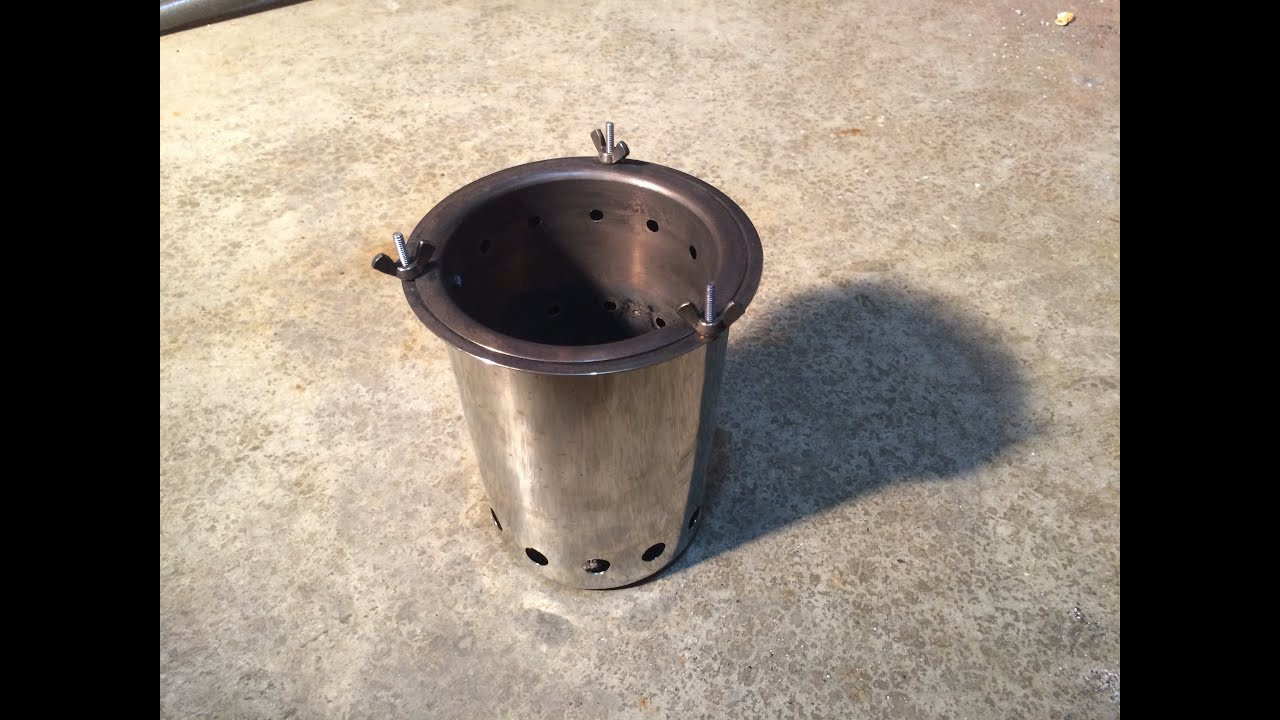 2/2 DIY WOODPECKER Demonstration Small Camping, Wood Gas, Pellet,  How To ALL SS  Super Easy Cheap