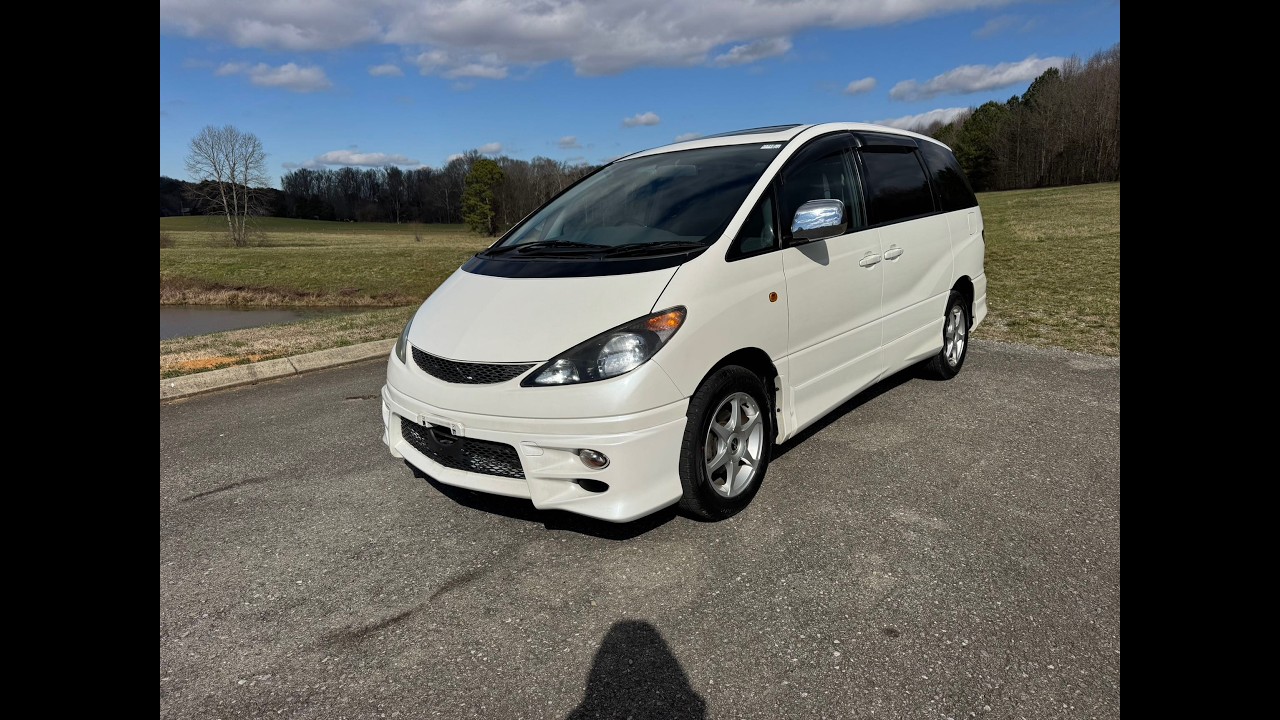 TechMotorsPostalCars.com 2000 Toyota Estima 59K Miles 4x4 Factory RHD USA Right Hand Drive POV RCA