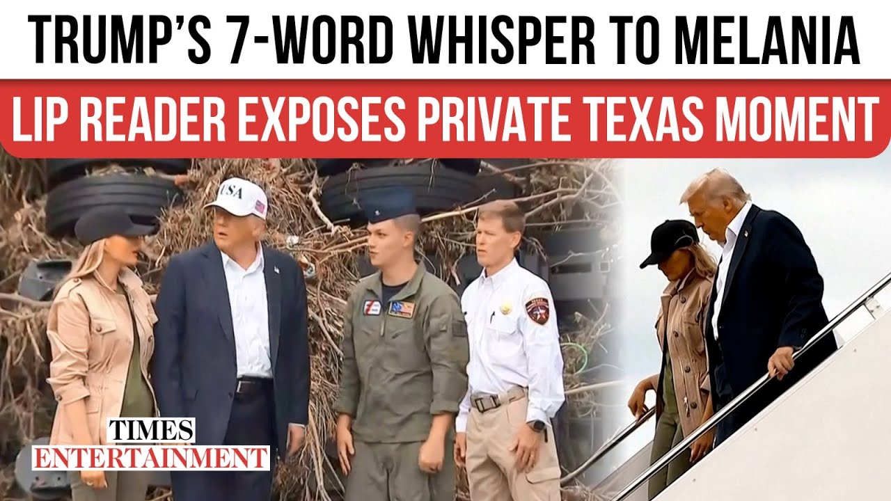 Trump’s Quiet Words to Melania in Flood-Hit Texas DECODED | Lip Reader Picks Up a CHILLING Line