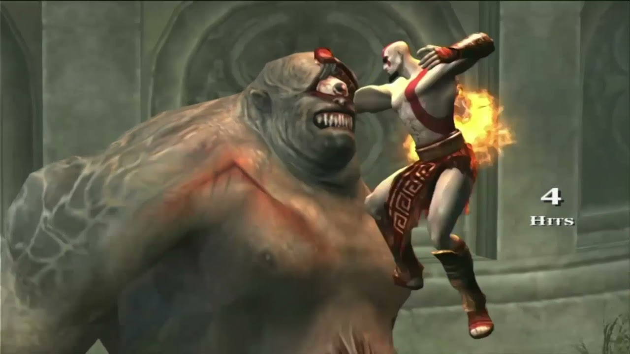 Cyclops Berserker Fight - God Of War 2 Gameplay | 1080p 60fps