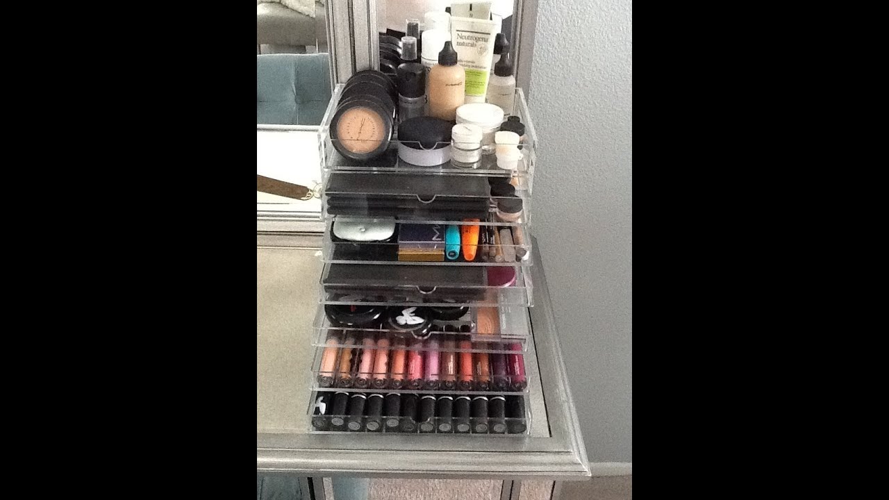 Muji drawer storage and makeup organization