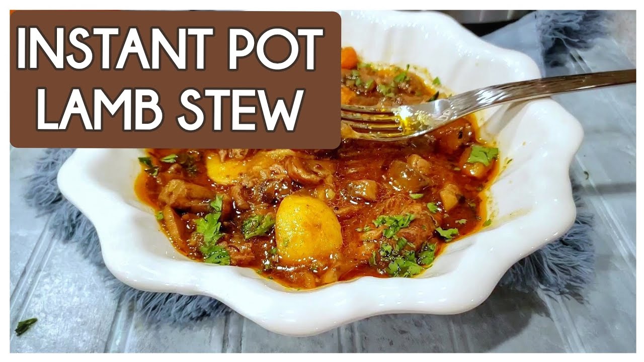 INSTANT POT LAMB STEW is the hearty comfort food!