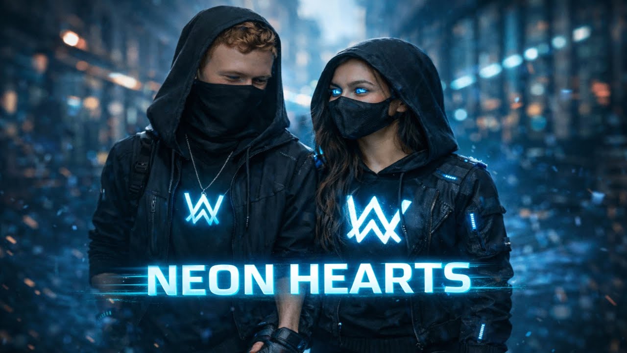 Alan Walker Style  -  Neon Hearts (music video)