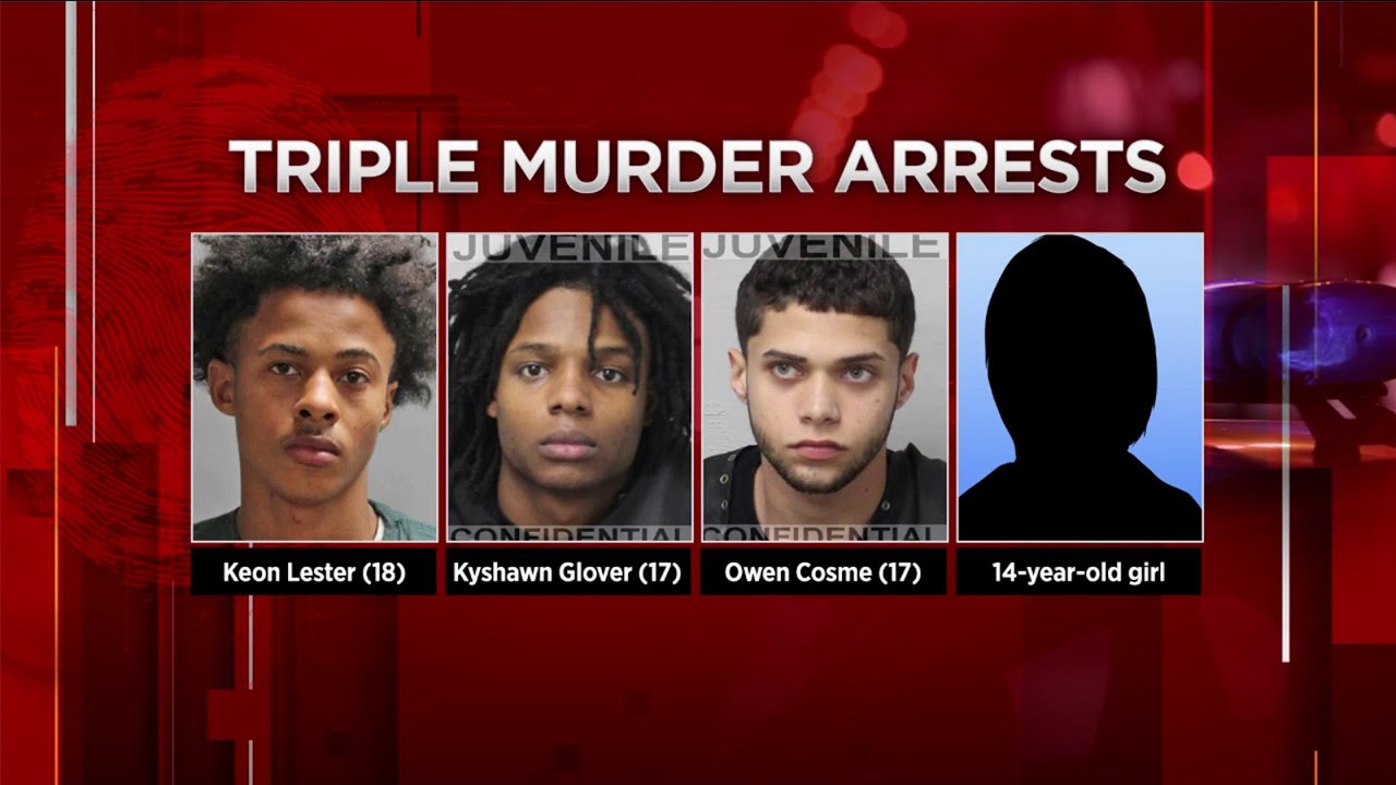 14-year-old ‘getaway driver’ among 4 Jacksonville teens charged in triple murder