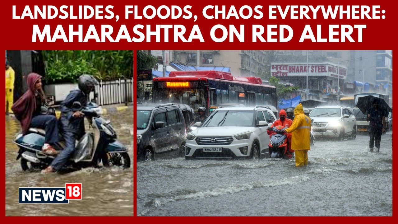 Monsoon Fury: Landslides, Floods Cripple Maharashtra; 13 Dead In 4 Days; Mumbai On Red Alert | N18V