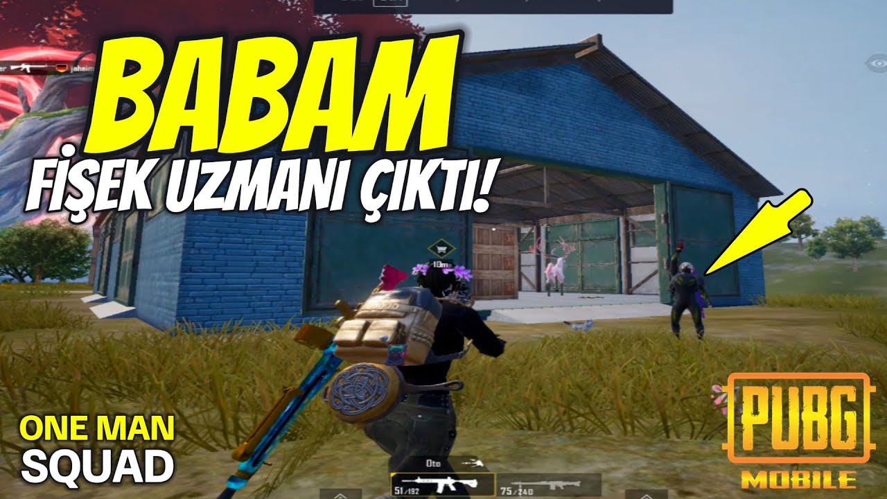 BABAM FİŞEK UZMANI ÇIKTI ! BURAK GAME SOLO SQUAD PUBG MOBİLE