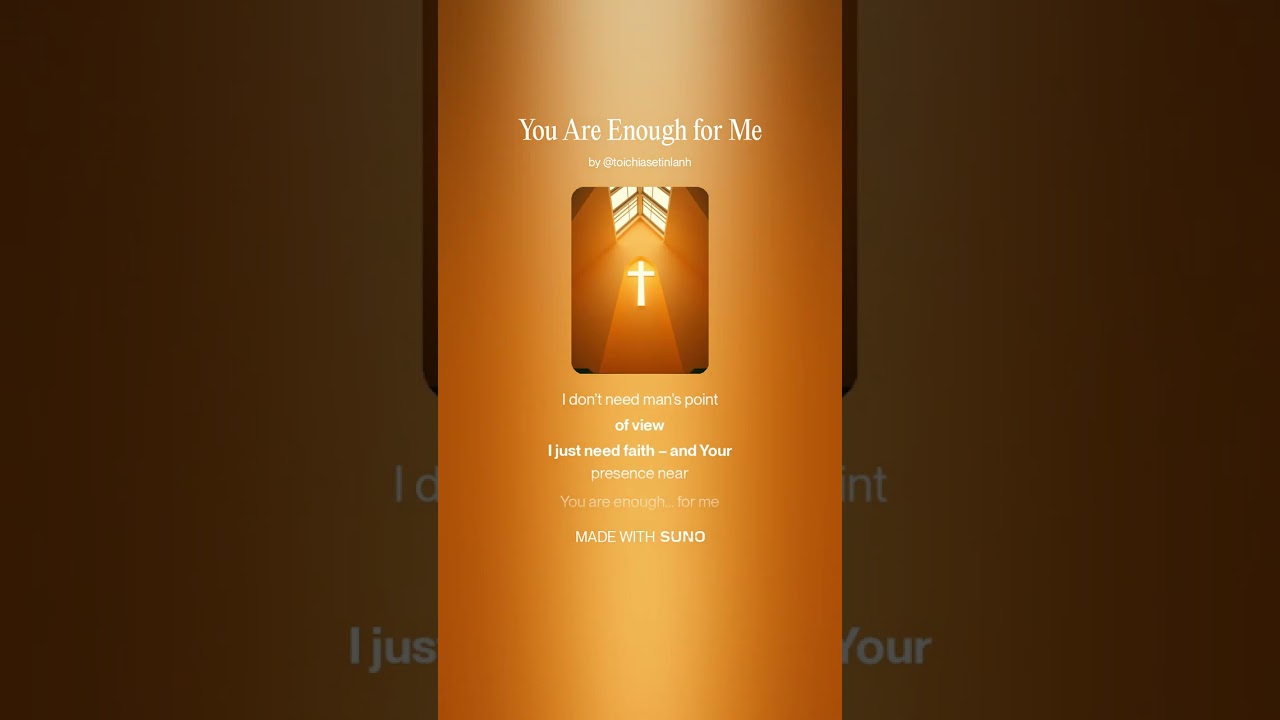 You Are Enough for Me, Worship song, Hym, Christian Song, Markpi Studio